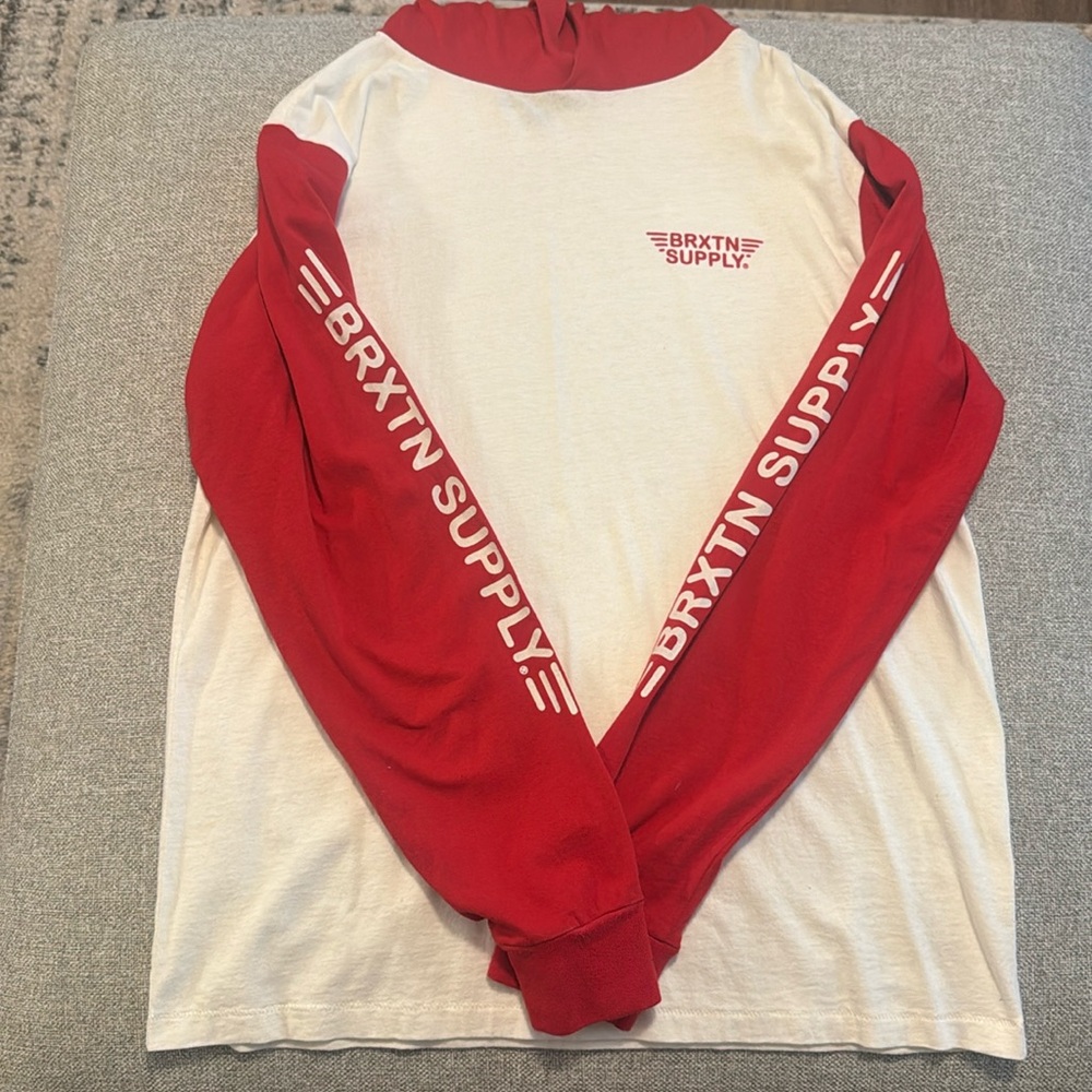 Brixton Supply Long Sleeve Hooded Shirt size men’s medium